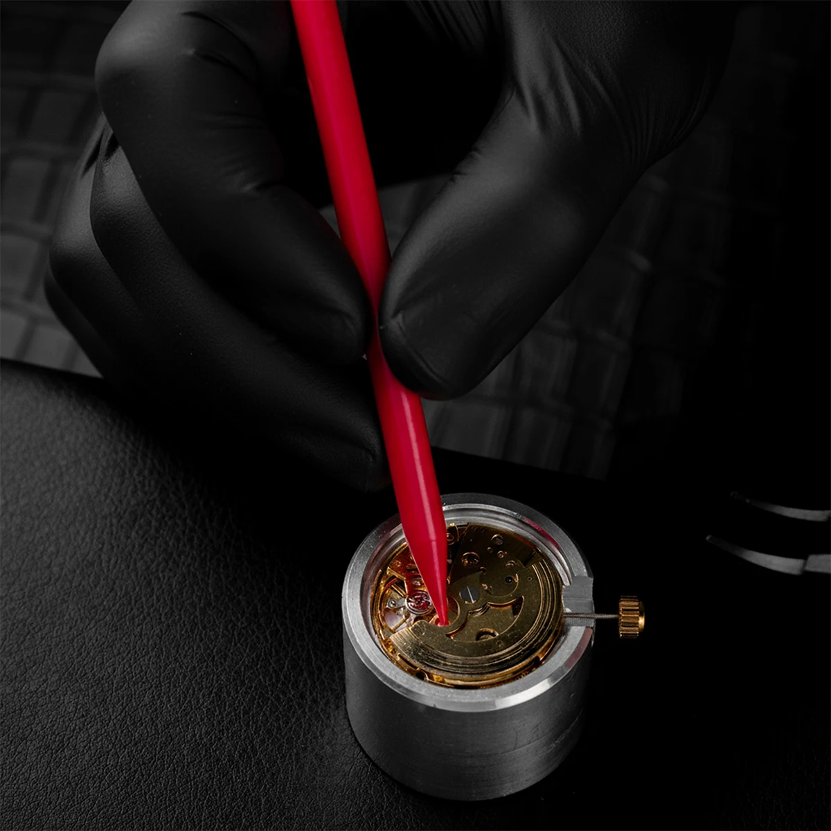 أدوات إصلاح الساعة، قلم تنظيف قرص الساعة، إزالة الغبار البلاستيكي، حركة احترافية، عصا تحافظ على صانع الساعات