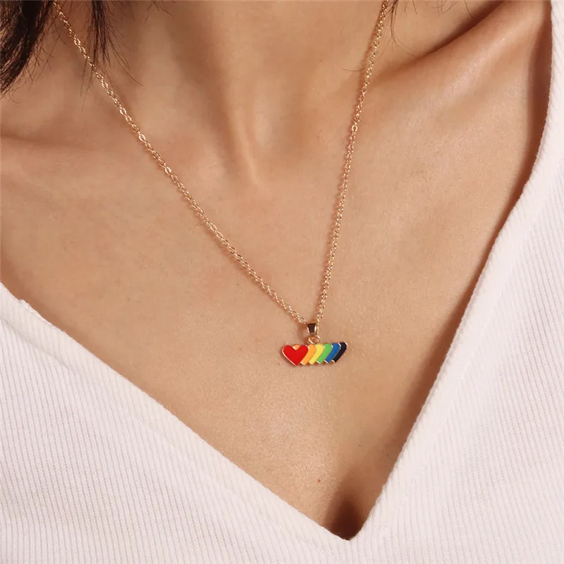 Aihua Bunte Regenbogen-Halskette für Damen, Lederseil-Kette, Wolke, Regenbogen-Anhänger, Halskette, niedlicher Sommer-Strand-Schmuck, Geschenke – Detail 30