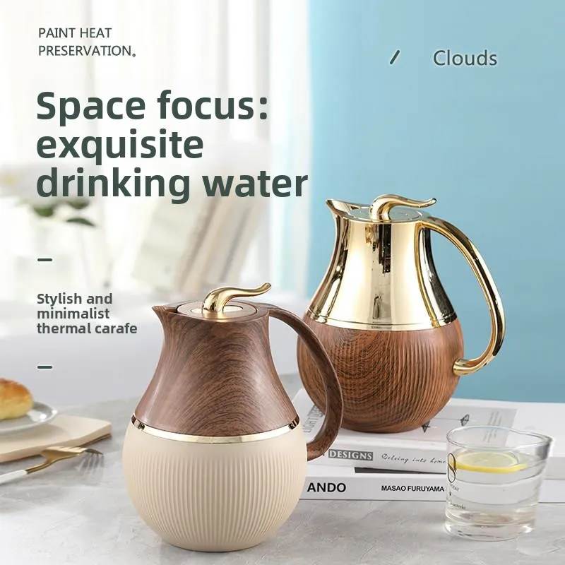 

Термос в европейском стиле большой емкости для свадеб и домашнего использования, стеклянный, сохраняет тепло до 24-36 часов