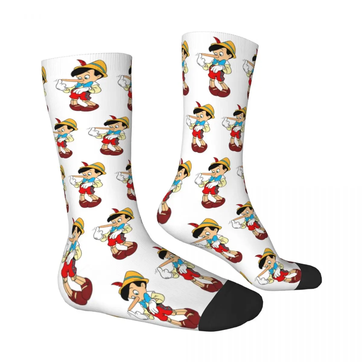 Pinocchio Socks cute puppet Modern Stockings Spring Anti-Slip Couple Socks Warm Soft Printed Cycling Socks