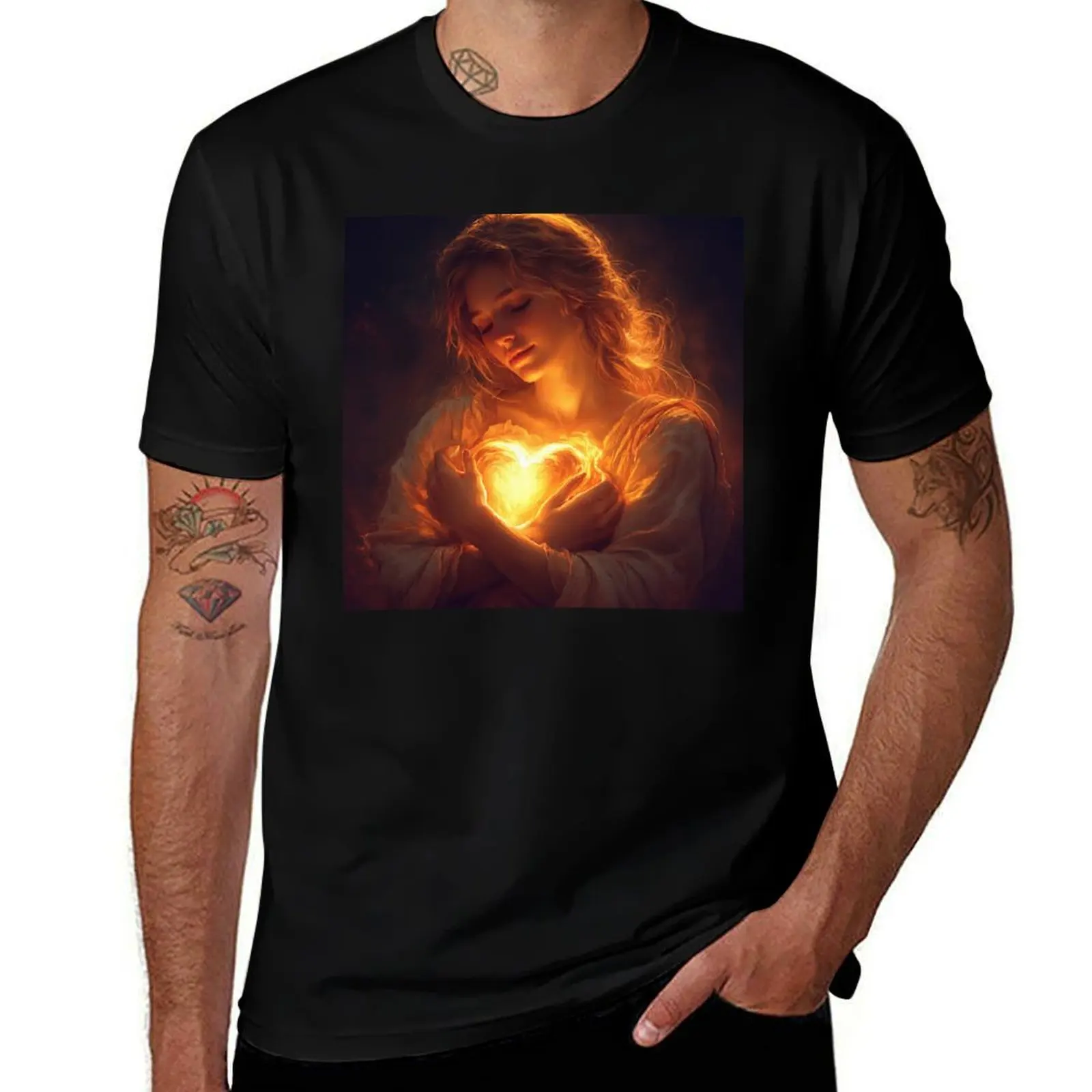 Self Compassion T-Shirt Basic Solid Color Short Sleeve T-Shirt