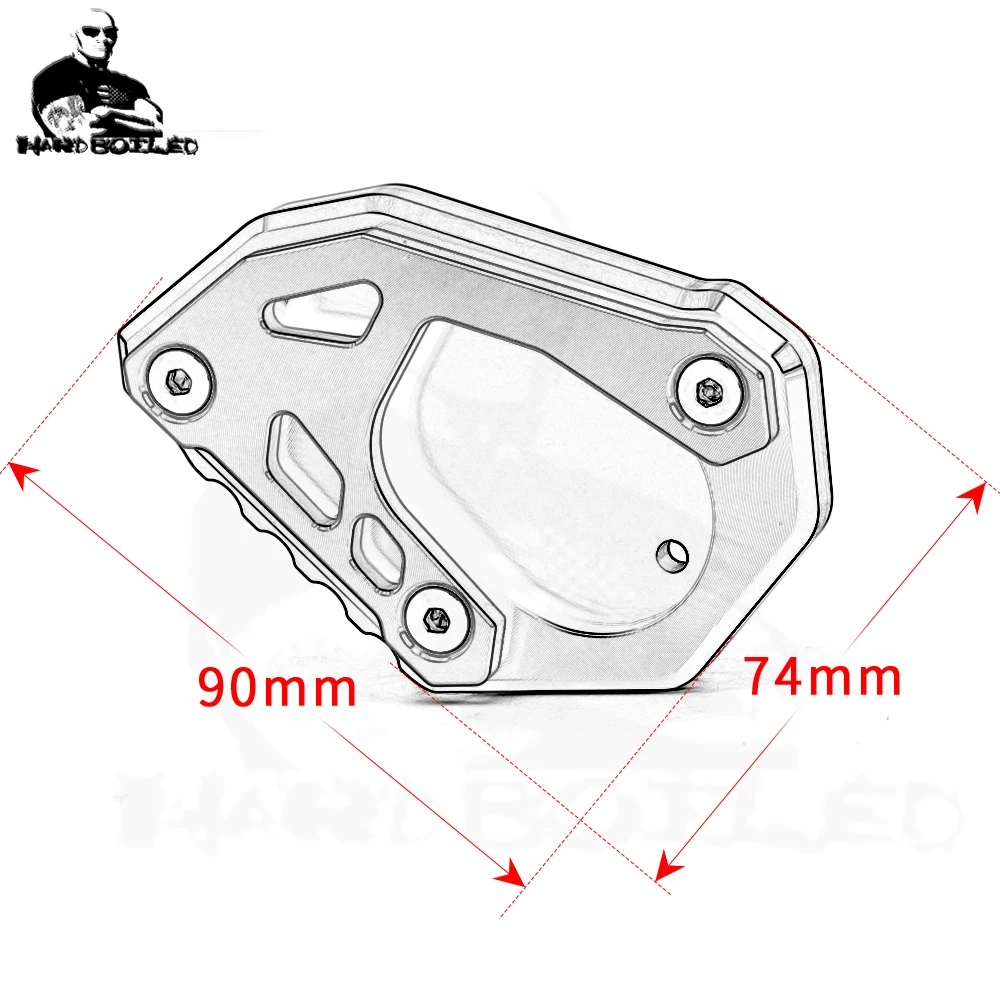 Motorcycle Accessories 690 Enduro R Kickstand Side Stand extension Enlarge Plate Pad FOR KTM  690 LC4 Enduro EndurR 2019-2022