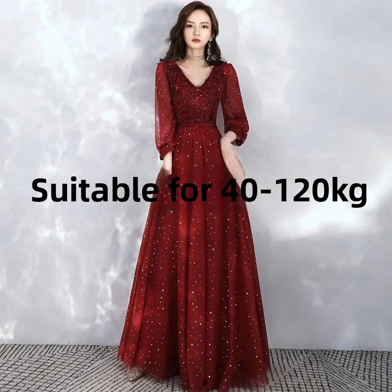

plus Size Evening Gown Wedding Dr Cover Belly Slimming Spring Summer Formal Ball Ele plus Size Women's Dr 200 Pou
