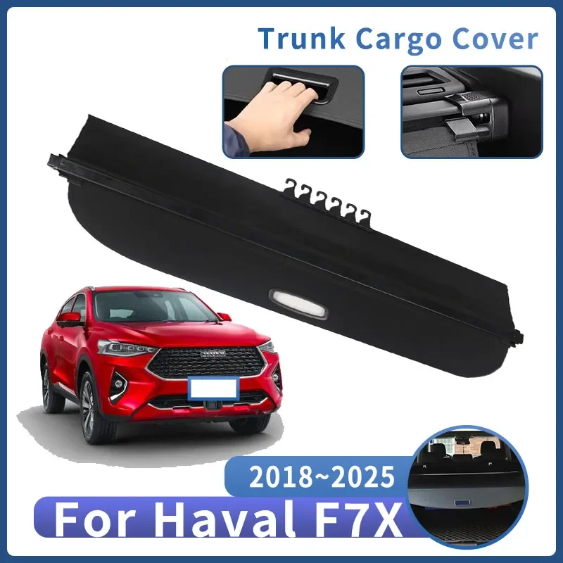 

Car Trunk Bracket For Great Wall Haval F7X 2018~2025 2019 2021 2023 Curtain Rear Partition Retractable Interior Car Accessories