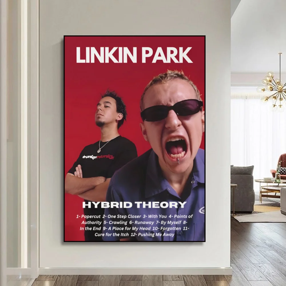 ملصق فني ذاتي اللصق للفرقة L-Linkin ، ملصق ورقي مقاوم للماء ، قهوة ، منزل ، بار ، ملصقات ، ملصقات حائط #5
