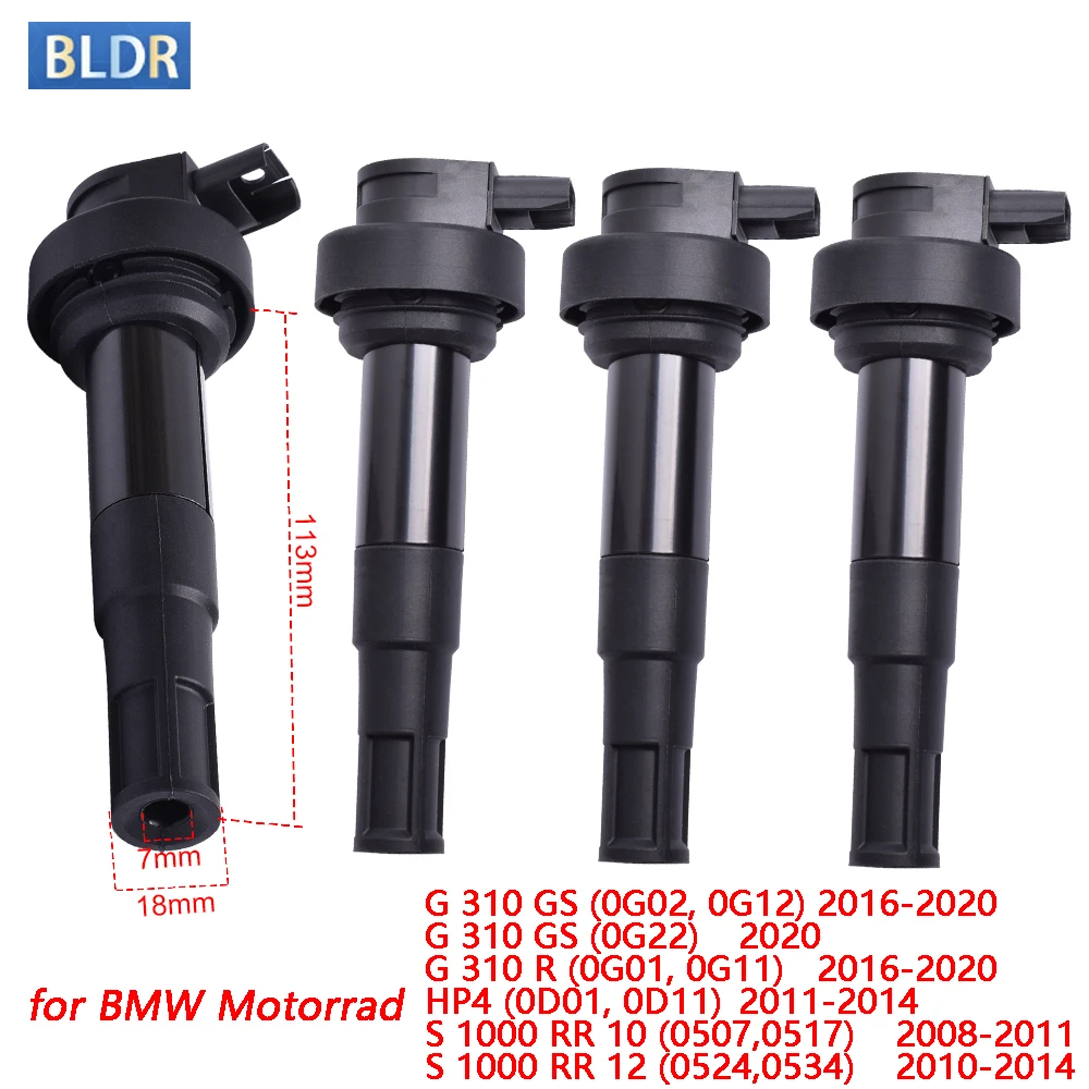 12137710874 Motor Bike Ignition Coil for BMW Motorrad G 310 GS 2016-2020 HP4  S 1000 RR 2008-2014 G310 GS