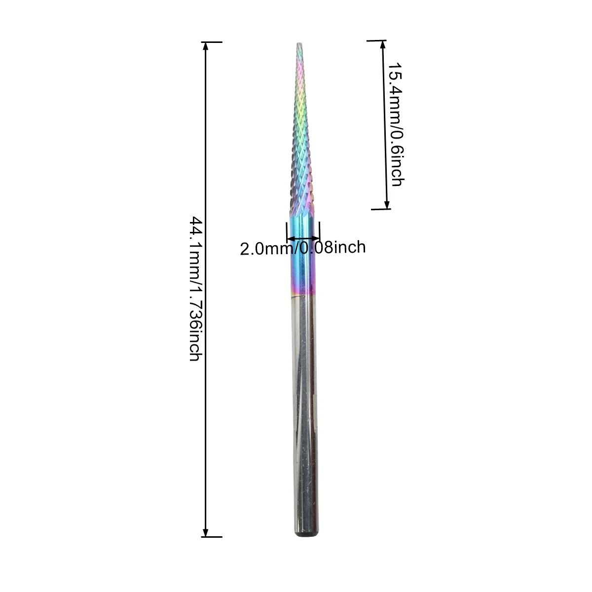 

1pc Cuticle Carbide Professional Tungsten Steel Nail Drill Bit Gradient for Pre-treatment and Removal, Manicure Tool Accessory