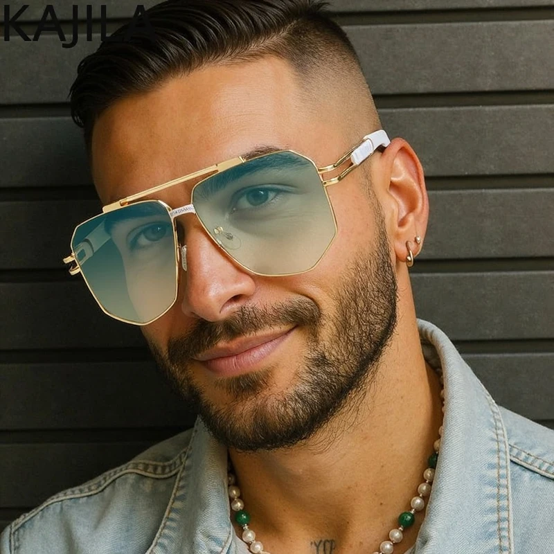 

Vintage Oversized Square Punk Sunglasses Men 2025 Luxury Brand Big Frame Shield Sun Glasses For Male Retro Polygon Shades UV400