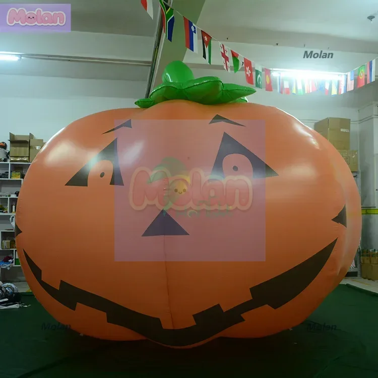 

Halloween scenic shopping mall bar bar decoration inflatable pumpkin eyeball spider white ghost skeleton atmosphere decoration