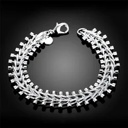 2024 New Design Hot Sale 925 Sterling Silver Bracelets For Women Wedding Engagement Party Fashion Jewelry Christmas Gifts