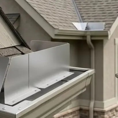 Gutter Valley Rain Diverters 4 pcs Aluminum Construction to Help Control Water Path and Reduce Ground Saturation