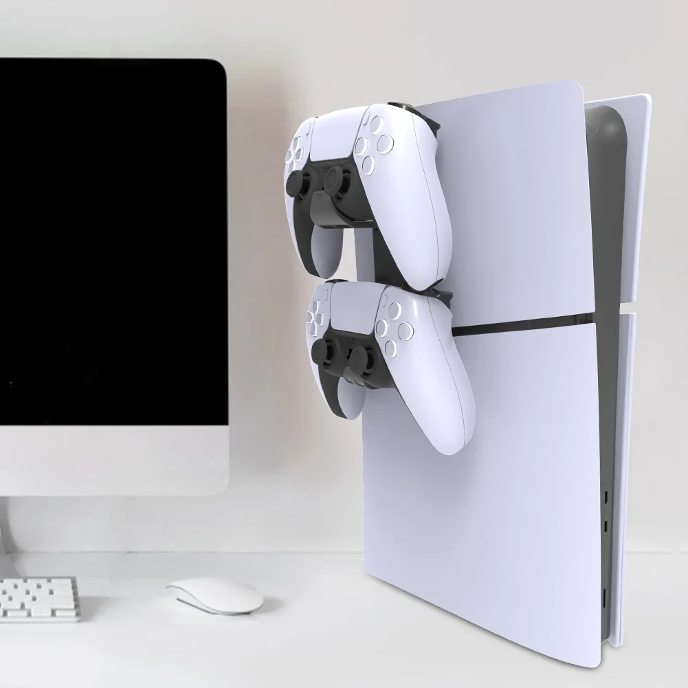 حامل سماعة الرأس لوحدة التحكم معلق لرف تخزين سماعة الرأس XBOX ONE Series X/S لملحقات ألعاب وحدة التحكم النحيفة PS5/PS5