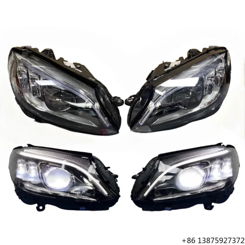 For  E-Class W213 Old E320 E53 E63S New 12V 6000K High-quality Geometric LED Headlights 60W Universal Fitment