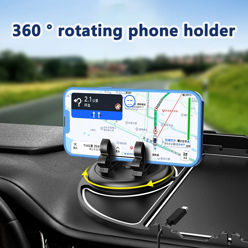 Multi-Functional Car Anti-Slip Mat Auto Phone Holder GPS Navigation Storage Cushion Car Interior Accessories Car Dashboard