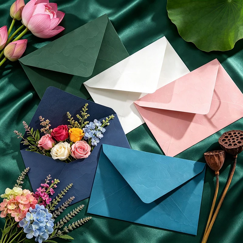 20Pcs/Pack Creative Printed Envelopes 11x16.5cm Mini Paper Envelope 150gsm Greeting Card Packaging Envelope Decorative Supplies