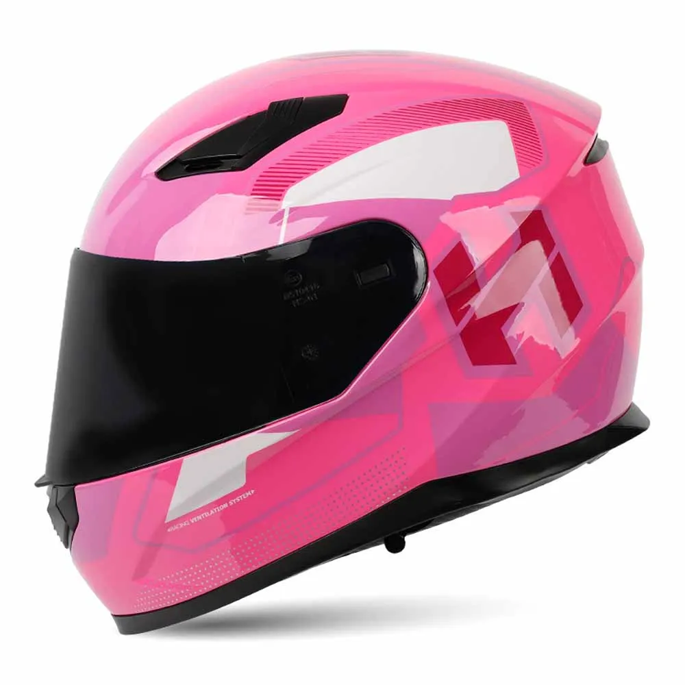 

M-3XL Pink Speed Full Face Biker Helmets Wear-Resistant Motorcycle Equipment Anti-Fall Head Protection Breathable Motocross Kask