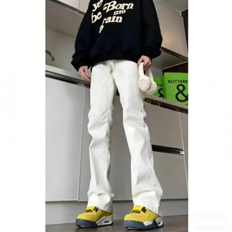 Men New Versatile American Style Vintage Blue Jeans Spring Autumn Trend Baggy Straight Leg Comfortable Men's Denim Trousers - Image 6