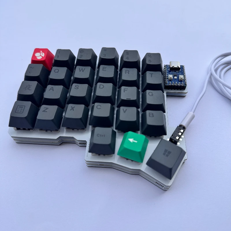 Silakka54 分割キーボード 有線 シングルモード QMK 分割キーボード