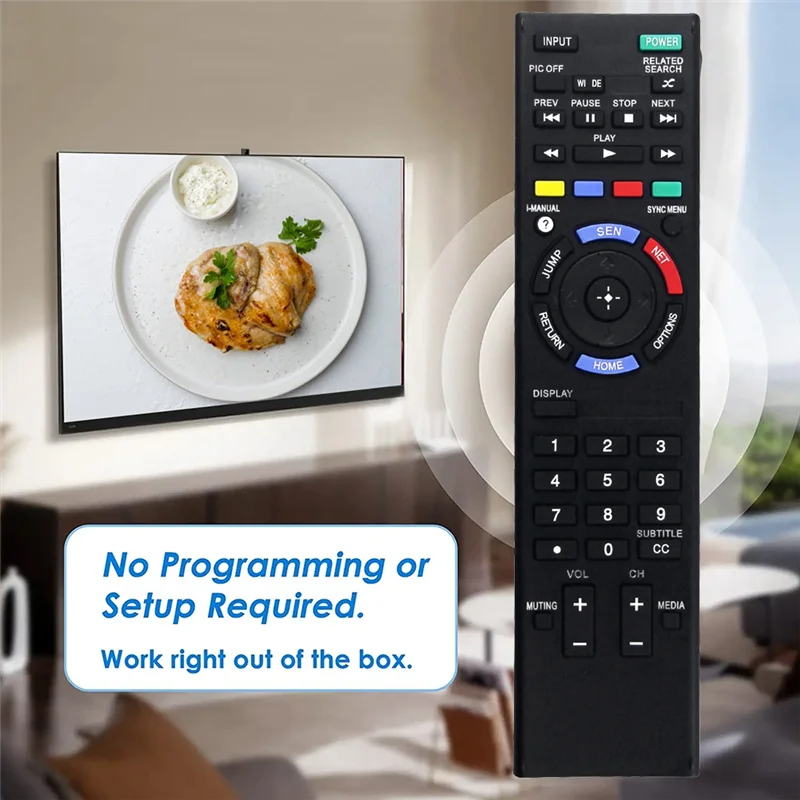 POSV-RM-YD089 Replace Remote for Sony TV KDL-32W600A KDL-32W650A KDL-42W650A KDL-42W651A KDL-46W700A KDL-50W700A KDL32W600A