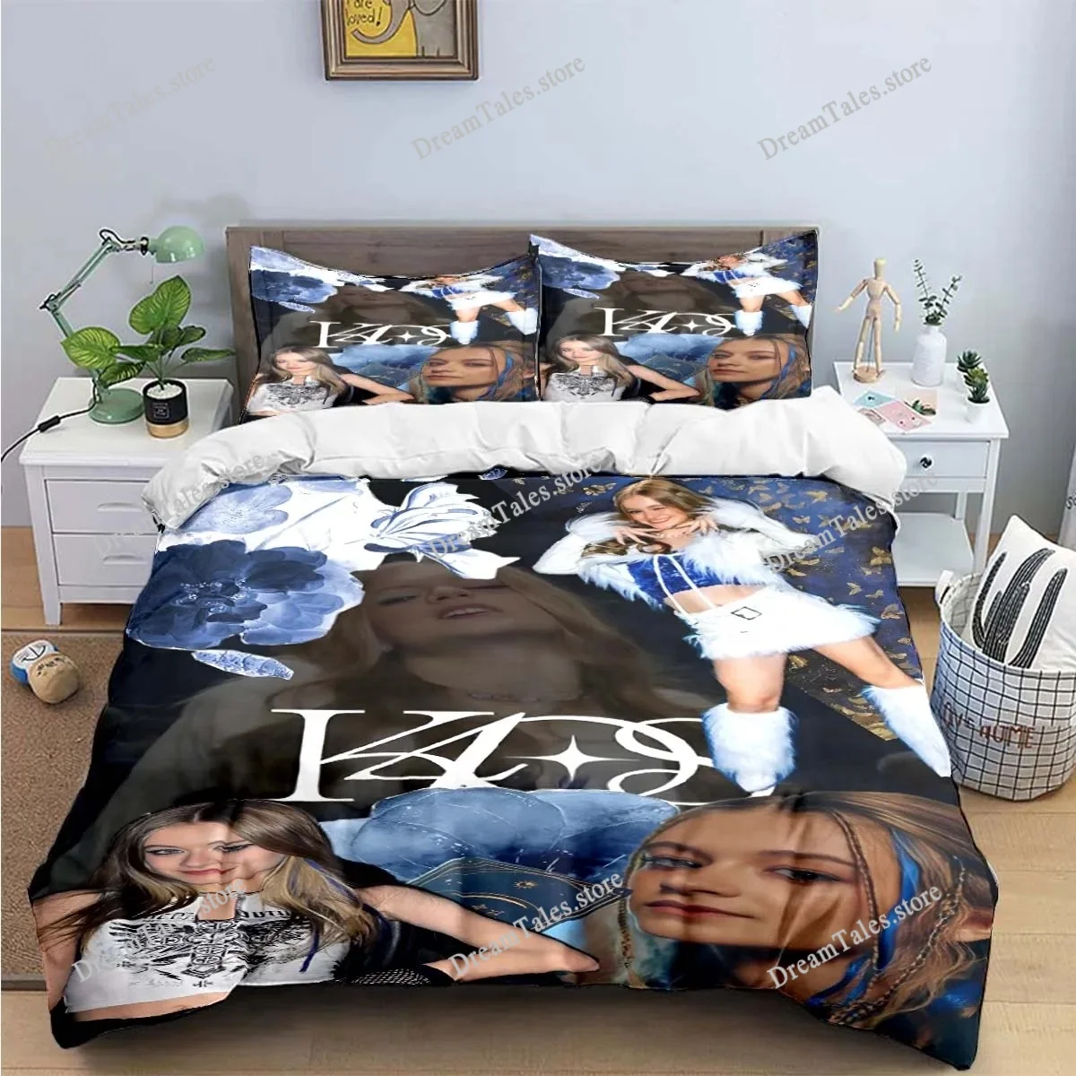 

3PCS Europe Star Group K-k4os Bedding Set Single Twin Full King Size Musical Genius Bed Linen Adults Teens Bedroom Gift741