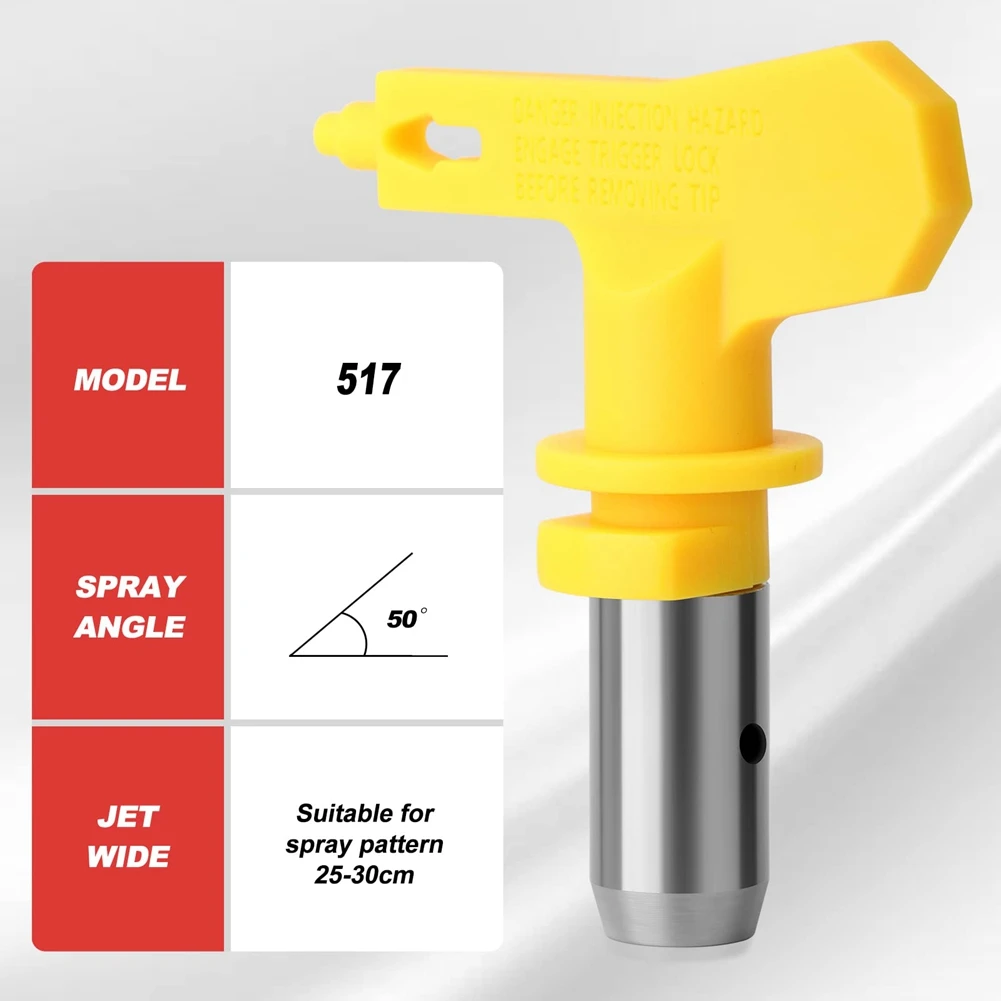 Set ugelli per vernice airless da 4 pezzi, punte di spruzzo reversibili Punte ugelli per spruzzatore di vernice airless Spruzzatore airless Spruzzatura