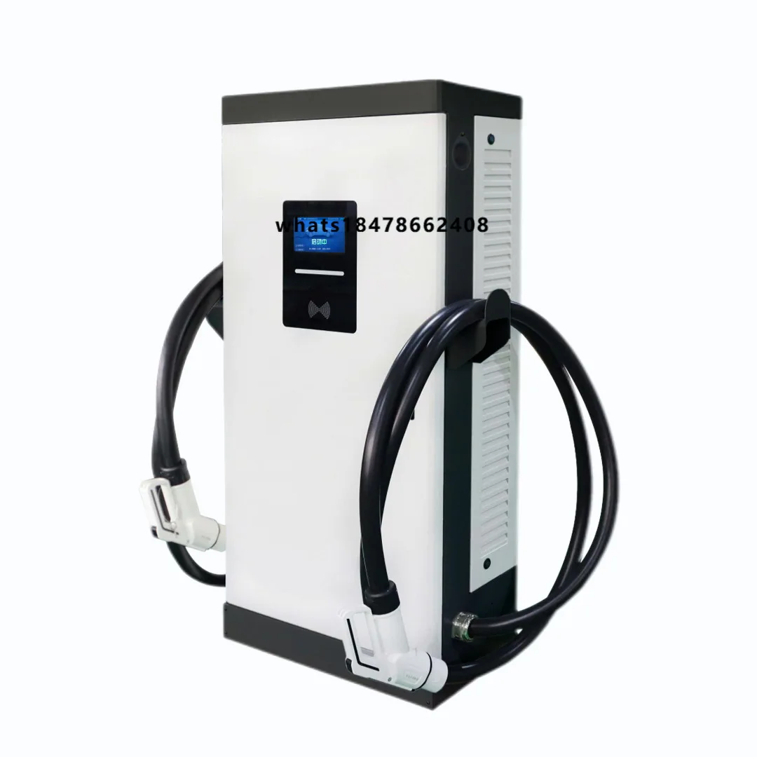 A08 CCS2 New Energy Vehicle 60Kw Double Intelligent DC Fast Charging Station 380V Input GB/T High Power Charger