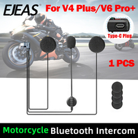 Original Earphone For EJEAS V6 PRO+/V4 PLUS Type-C Jack Motorcycle Helmet Intercom Headset Bluetooth Microphone Parts