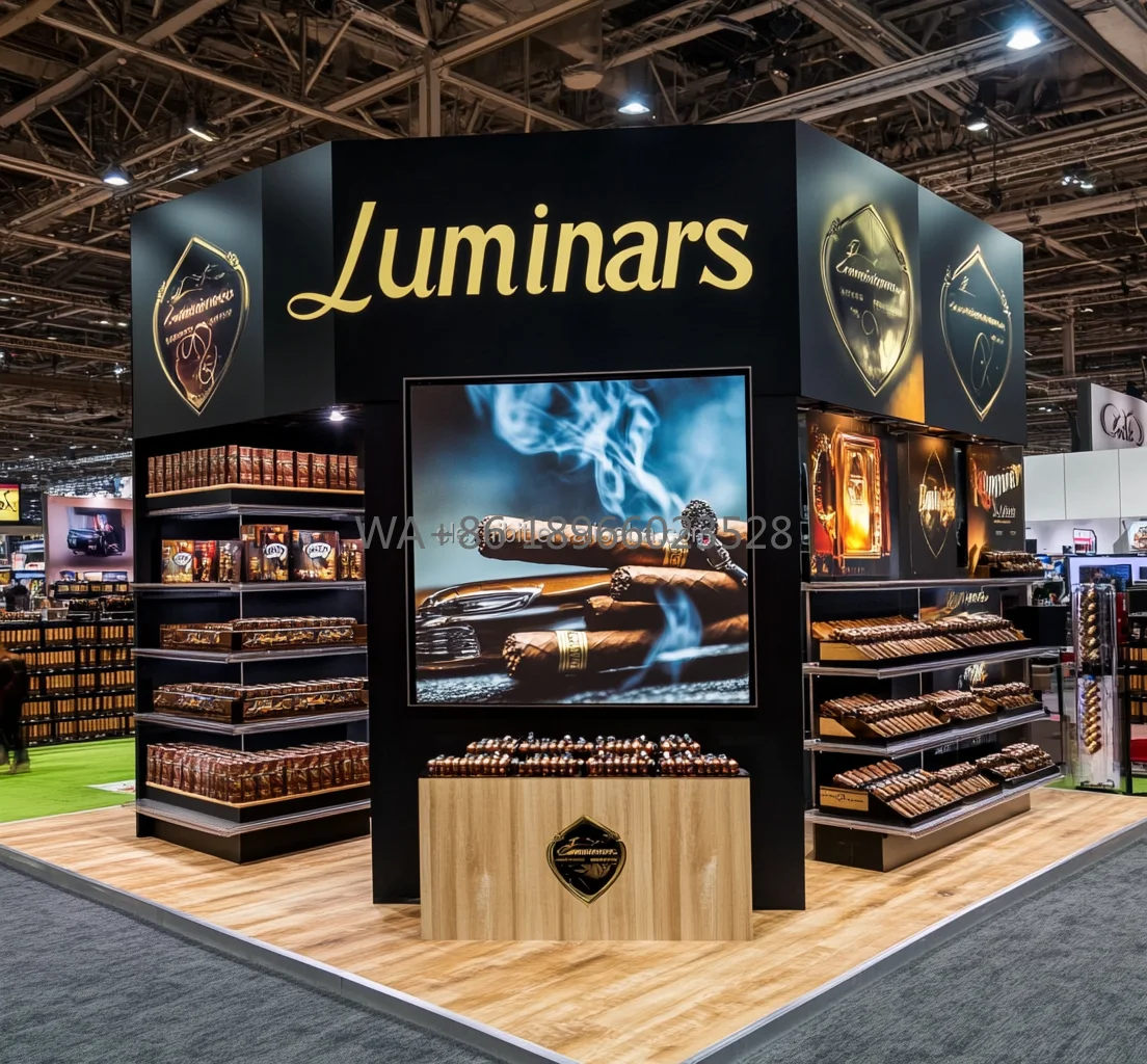 10x10 modular retroiluminado armários de monitor de feiras de comércio pendurado banner pca cabine de exposição design para cabine de exibição de feiras de comércio