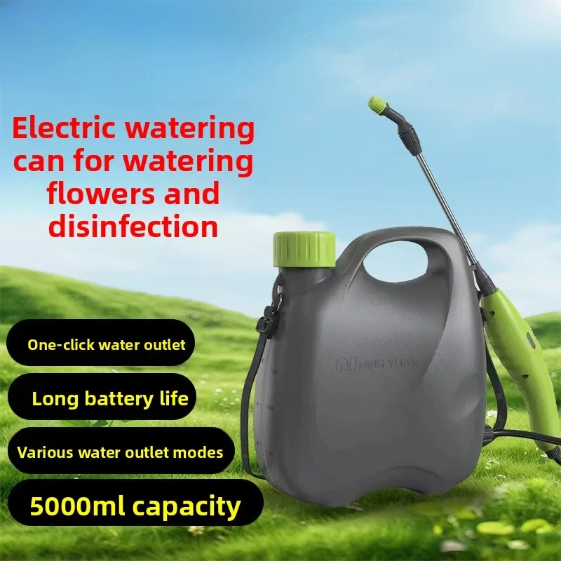 Premium New Portable 5L Electric Watering Can Lithium Battery Handheld Electric Watering Can Gardening Tools Electric Sprayer