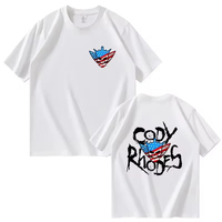 WWE Cody Rhodes Pure Cotton T-shirt Men's Fashion Cotton Short Sleeved Women's Casual Cool Harajuku T-shirt Fight Competition