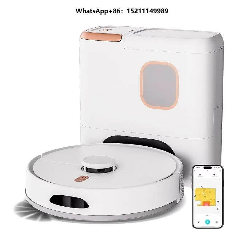 Self-Emptying Mopping Sweeping Robot 6000pa Cordless Handheld Vacuum Cleaner