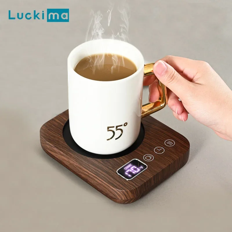 New Coffee Mug Warmer for Desk Office Home 3 Temperature Setting Auto Shut Off Electric Beverage Heating Plate Smart Cup Warmer