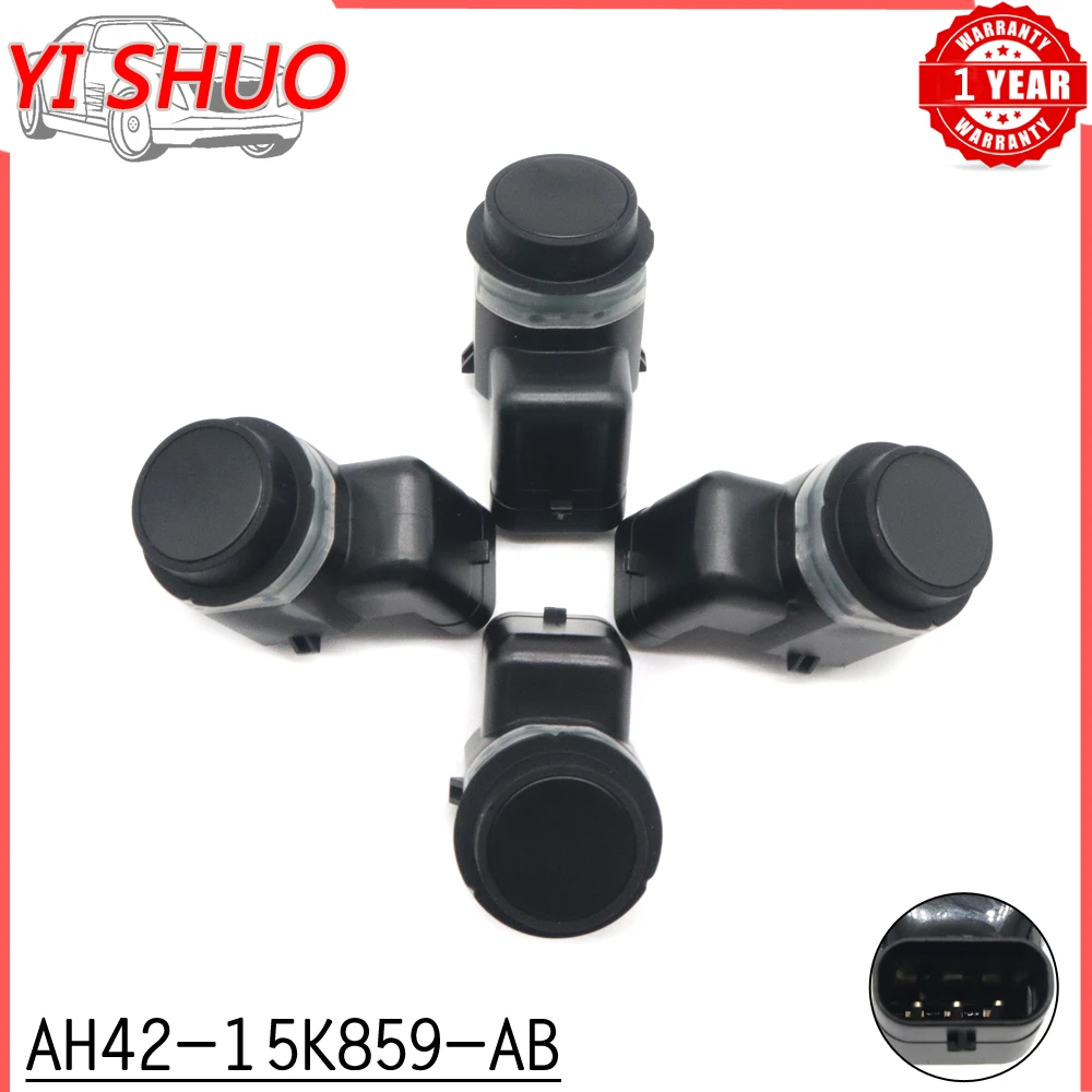 

4x Car AH42-15K859-AB Black PDC Bumper Distance Control Parking Sensor For Land Rover Discovery 4 Evoque Range Rover For Jaguar