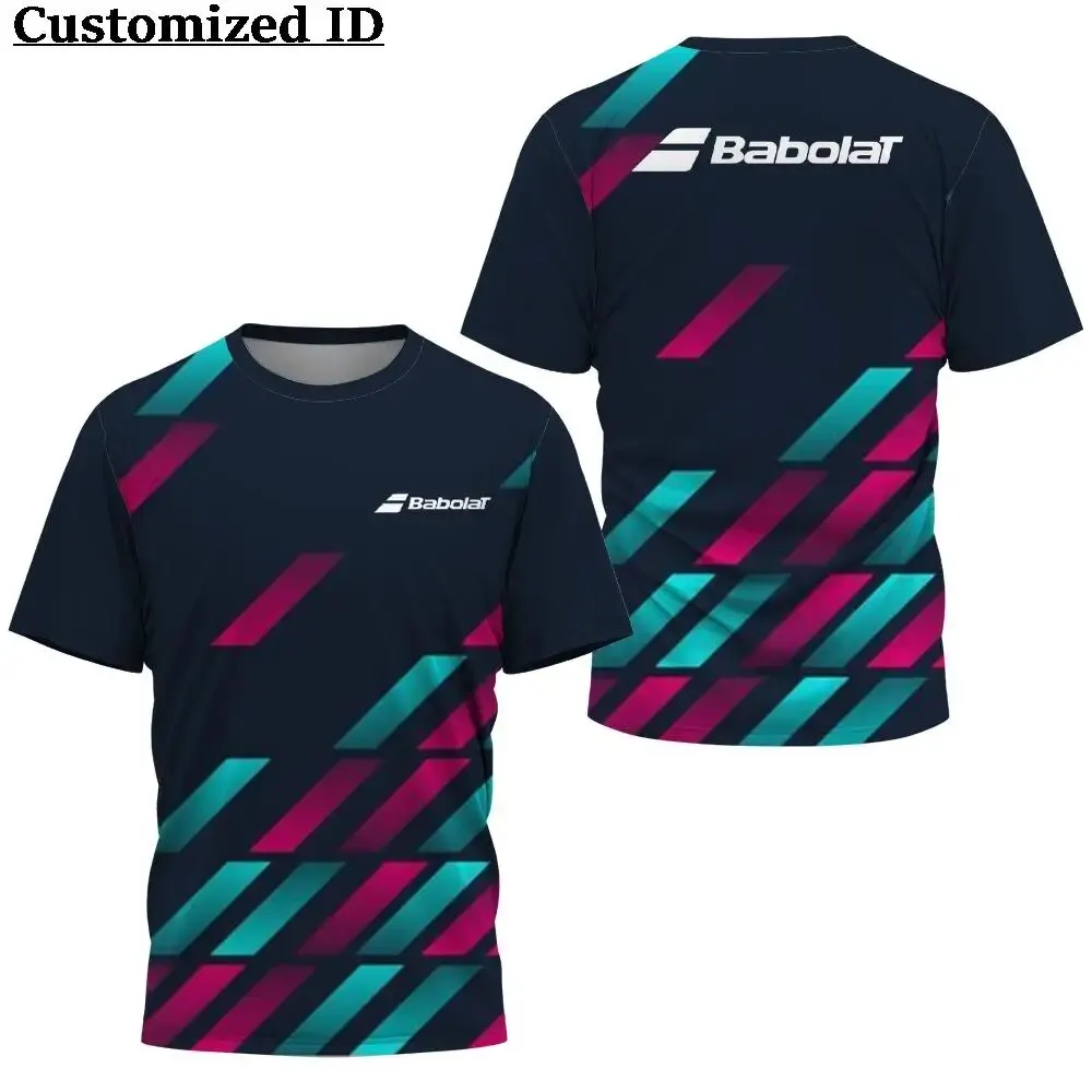 Camiseta deportiva de bádminton para hombre, camisa de secado rápido con estampado 3D, ejercicio al aire libre, transpirable, Extra grande, Verano