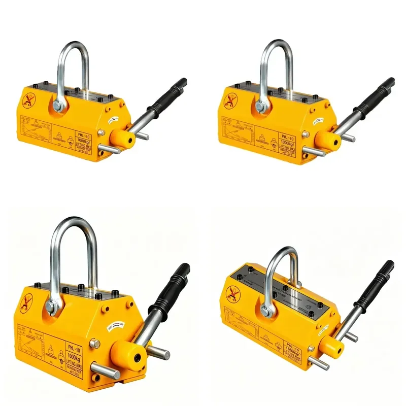 Heavy-Duty Alloy Steel Magnetic Lifter, 100kg Parallel Pole Permanent Magnet Crane for Industrial Steel & Iron Handling