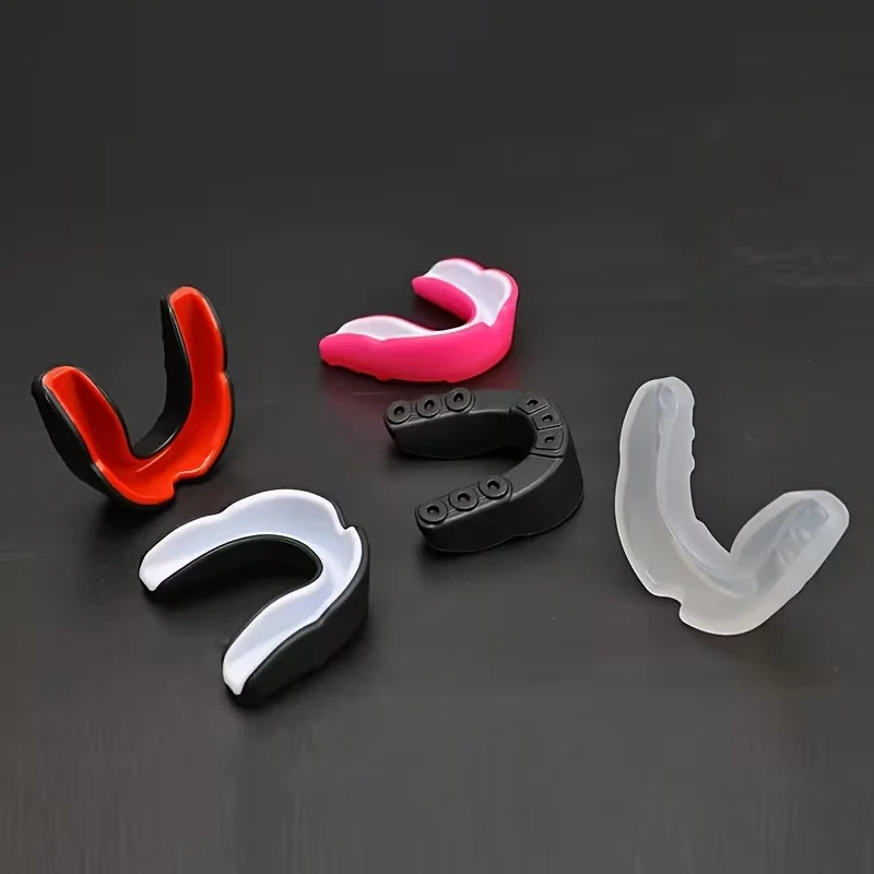 1-Pack Sports Mouthguard Anti-Grinding Teeth Protector for Boxing Taekwondo Sanda Basketball Combat Training