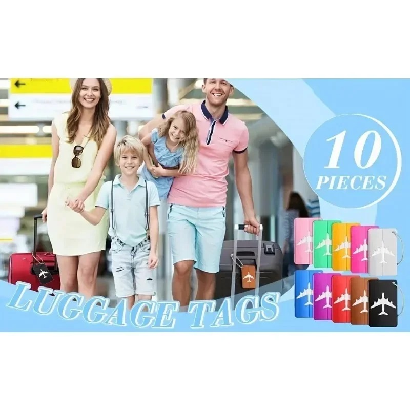 Reise Metall Gepäck anhänger Gepäck anhänger dauerhafte Gepäck identifikation mit Visitenkarte halter Mode Label Reise accessoires – Detail 8