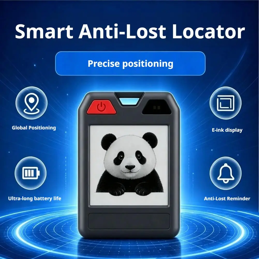 1.54 inch E-ink Display E-paper Pet Tracker Wallet Keychain Smart Anti-Loss Device For iPhone IOS Android Phone