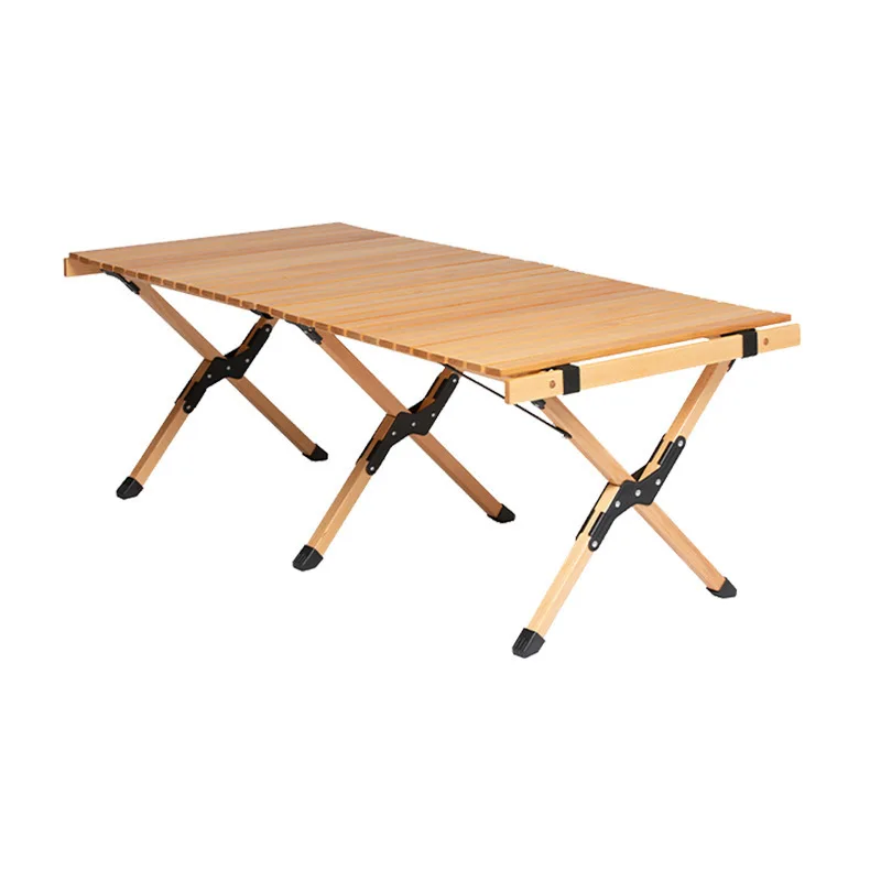 

For Outdoor Beech Egg Roll Table Commercial Office Conference Computer Desk Stall Night Market Square Portable Camp