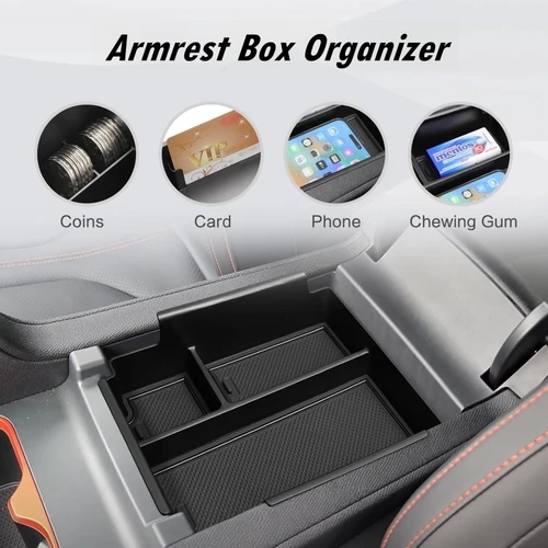 Imagen 2 del producto Caja de reposabrazos y organizador de bandeja inferior central para Changan CS55 Plus 2024 2025, caja de almacenamiento de reposabrazos de tercera generación, inserto Interior