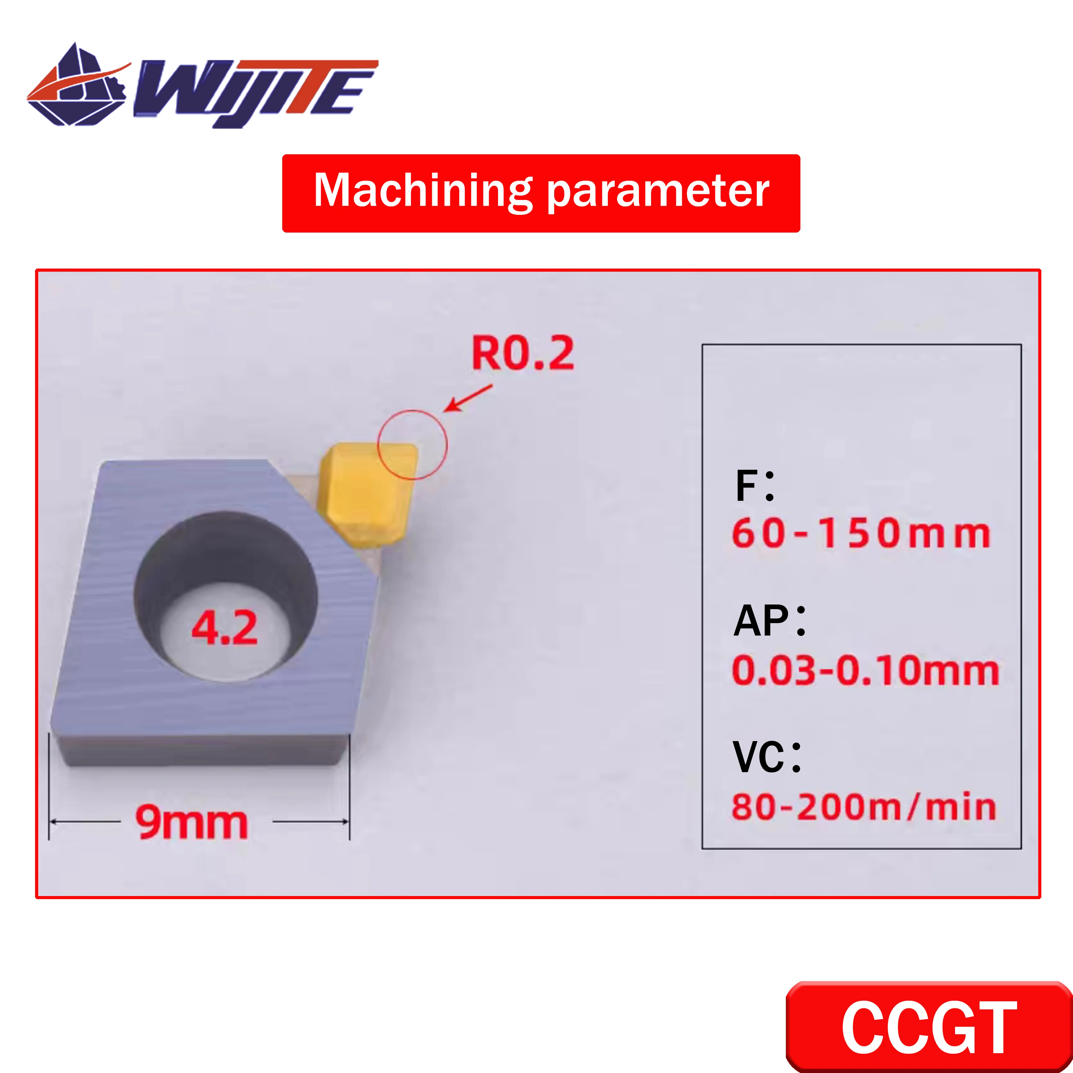 MCD insert single crystal turning tool is suitable for aluminum copper acrylic and other materials to achieve mirror effect