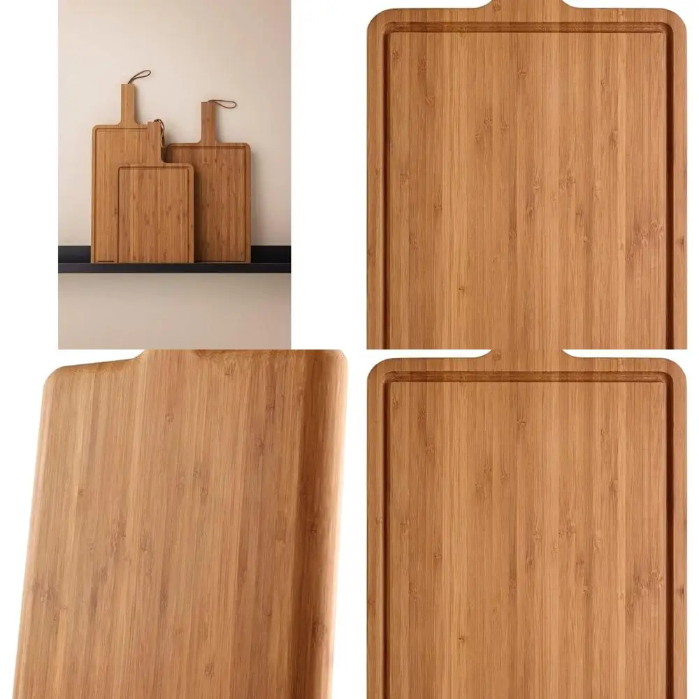 

12.5 x 9.4 Bamboo Cutting Board with Juice Grooves for Spill-Proof Kitchen Counters