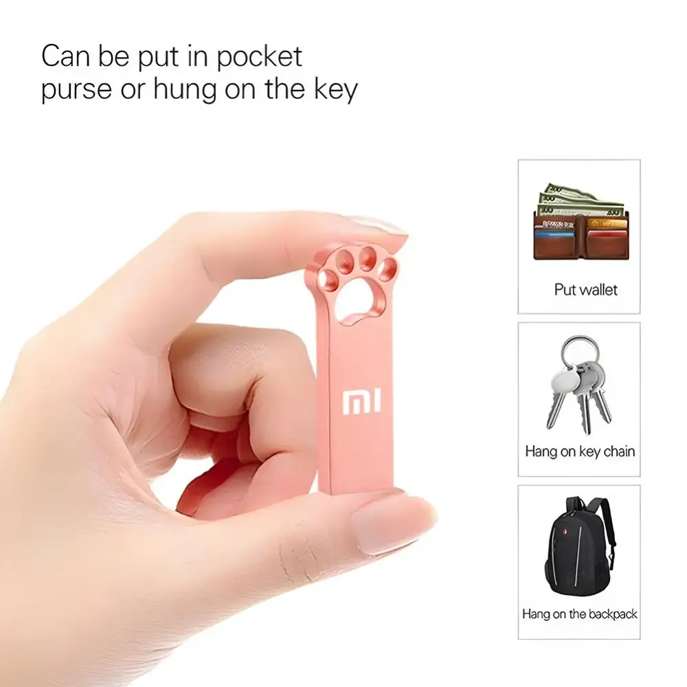 XIAOMI 2TB USB 3.1 asli, Flash Drive kecepatan tinggi, 1TB logam tahan air tipe-c memori USB untuk perangkat penyimpanan komputer