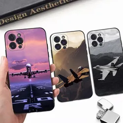 Aircraft Airplane cool Phone Case for iPhone 15 8 7 6 6S Plus X SE 2020 XR XS 14 11 12 13 Mini Pro Max Mobile Case