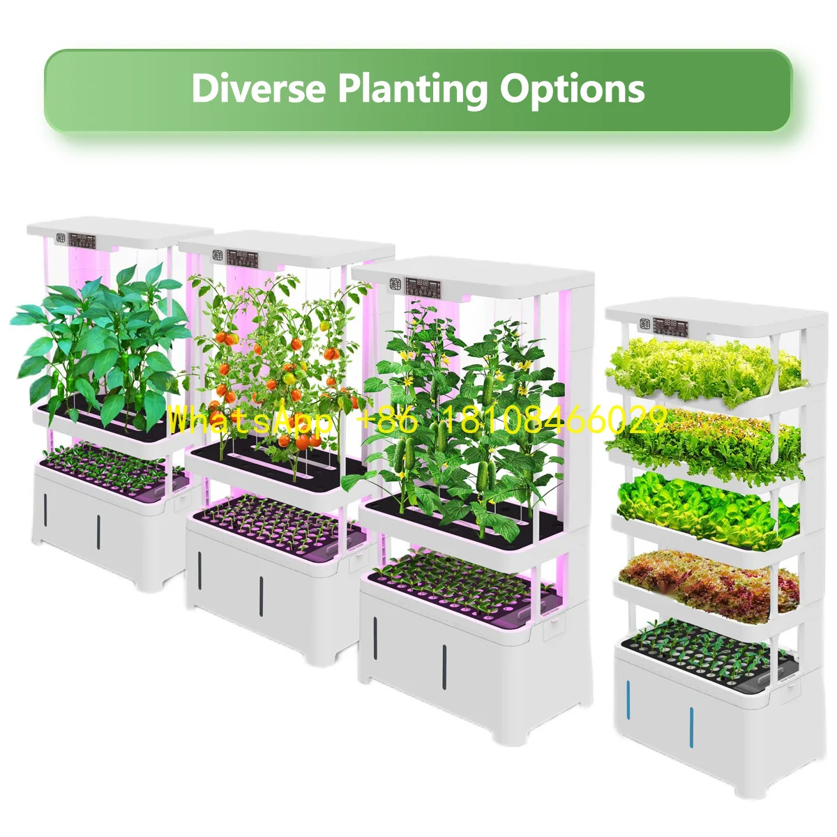 

c Indoor Hydroponic Plant Growing Machine Fresh Vegetable Garden Planter Wardrobe Shell Plants Automati