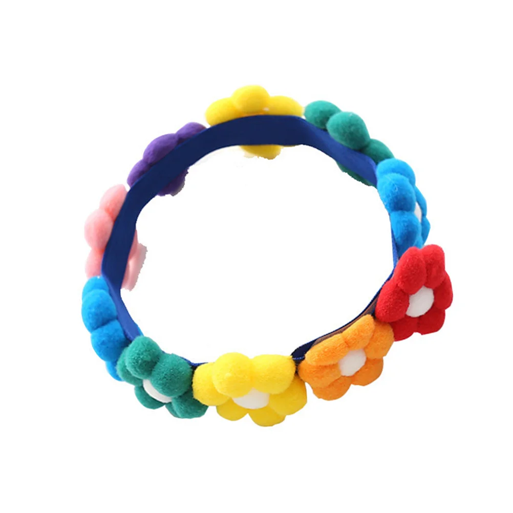 

Colorful Sunflower Collar For Cat Dog Soft Cotton Necklace Washable Durable Party Costume Accessory Pet Supply Collar For