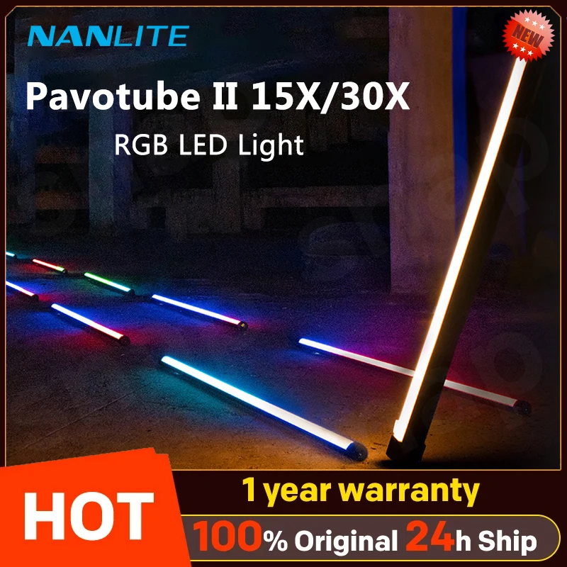 Nanlite Pavotube II 15X 30X RGB LED Light Tube Creative Handheld Fill Light for Studio Photography Lighting Nanguang