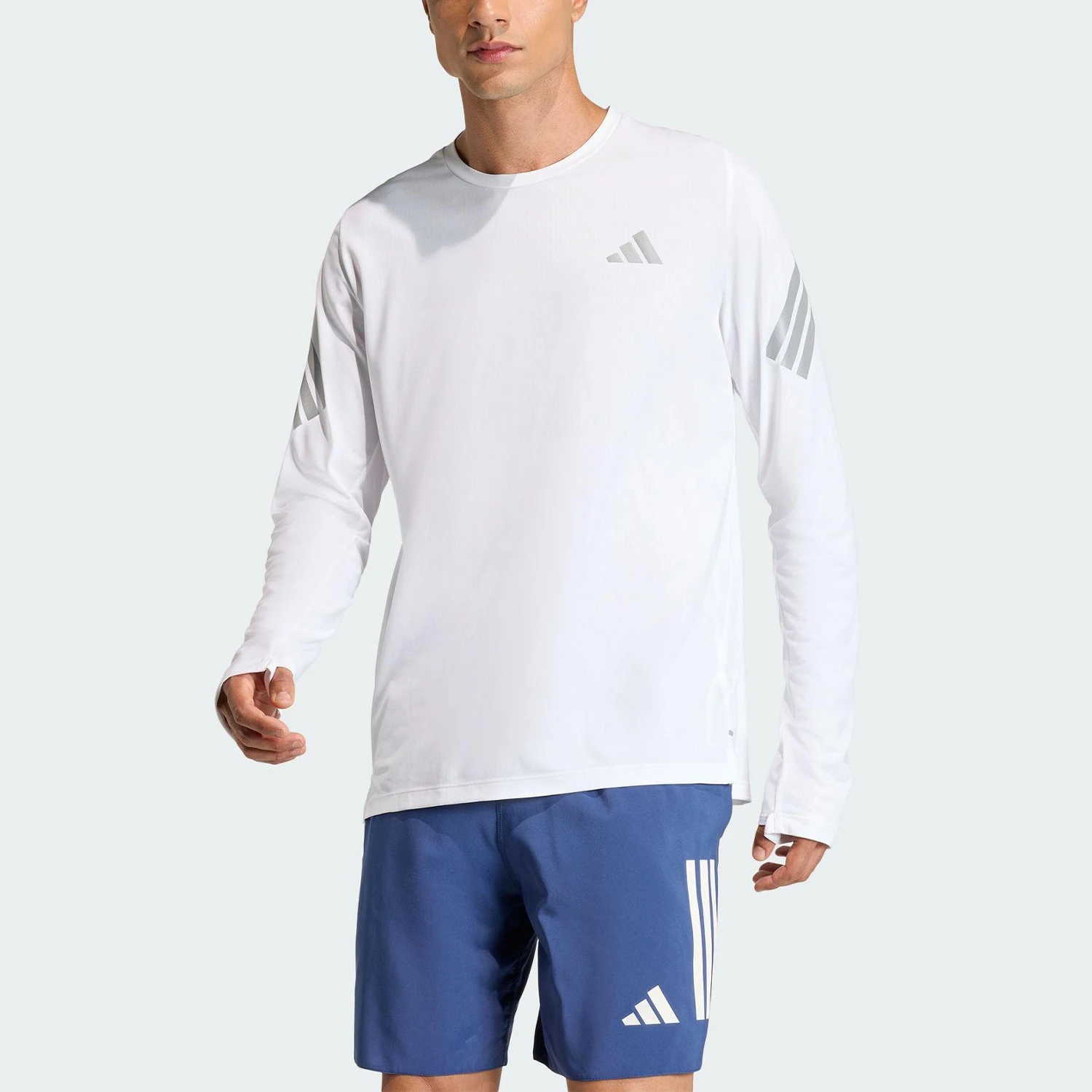 

Оригинальный мужской спортивный топ Adidas для бега с длинными рукавами, модель KE6830