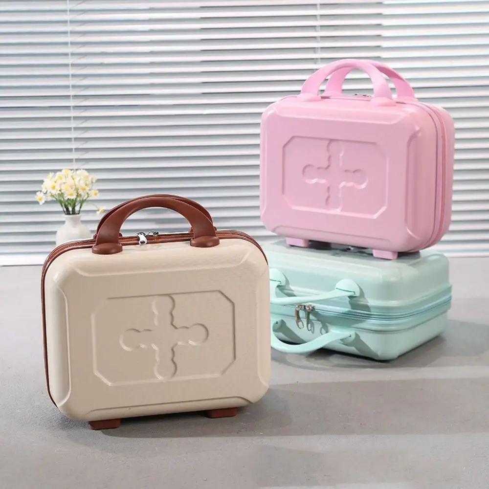 New 14 Inch Travel Luggage Bag Portable ABS Handheld Cosmetic Case Lightweight Fashion Mini Luggage Bag