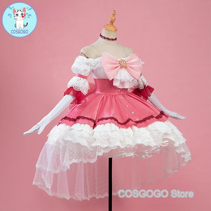 Anime Madoka Magica Kaname Madoka osplay Costume Halloween outfits Game Clothing Women Anime Dress